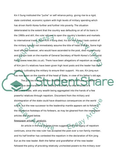 Kim Jung Eun as the Destiny of North Korea