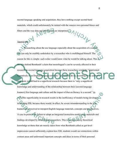 Bilingual Education