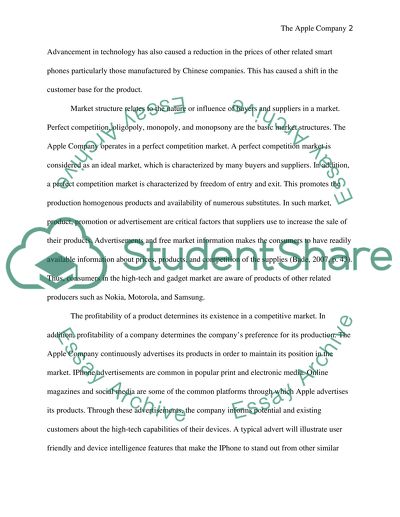 The Apple Company Analysis
