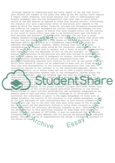 Ethical leadership in the modern business market