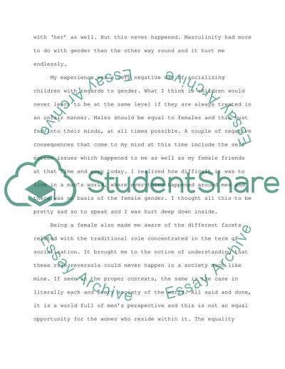 The Equality between Men and Women