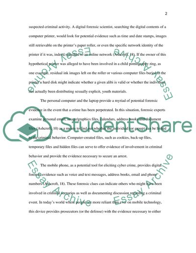 The Increased Need for Digital Forensics