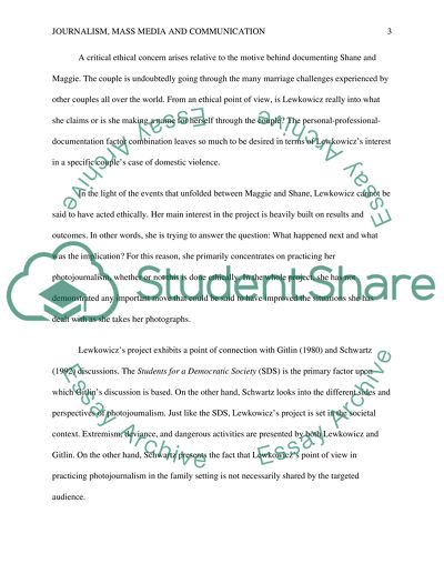 Photojournalism and Ethics