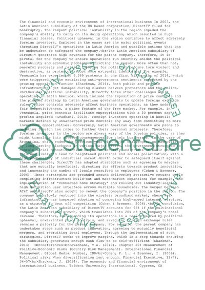 SLP2 THE FINANCIAL AND ECONOMIC ENVIRONMENT OF INTERNATIONAL BUSINESS
