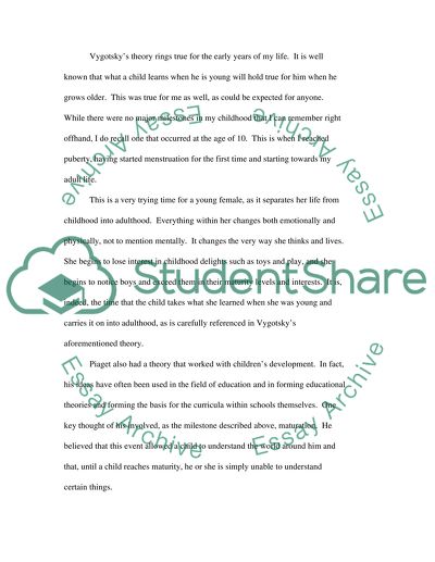 Developmental Psychology