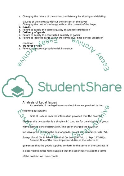 An Analysis of the Legal Issues and Opinions for the Lae of Contact Case