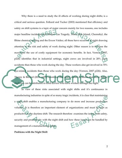 Increase Productivity and Safety at Night Shift