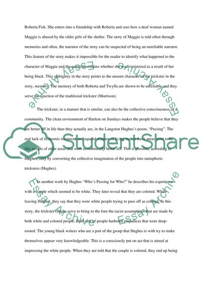 Trickster Research Paper