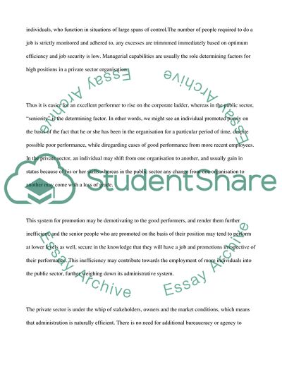 Difference between non-profit public sector administration and private sector