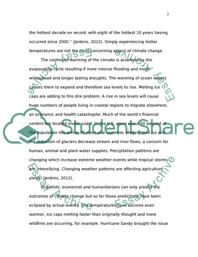 He Harmful Effect of Climate Change