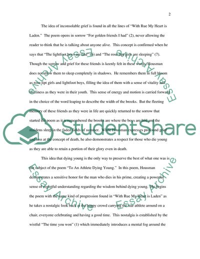 Alfred Edward Housman and Death