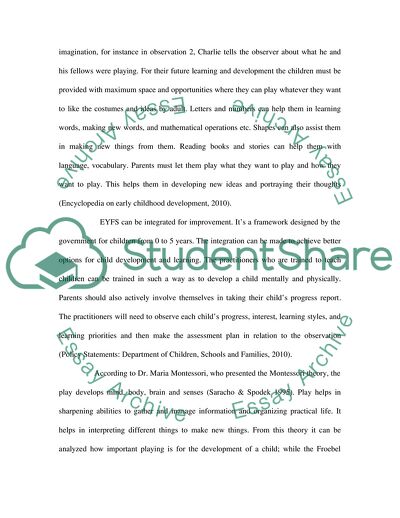 Play Provides Children with a Good Opportunity to Learn