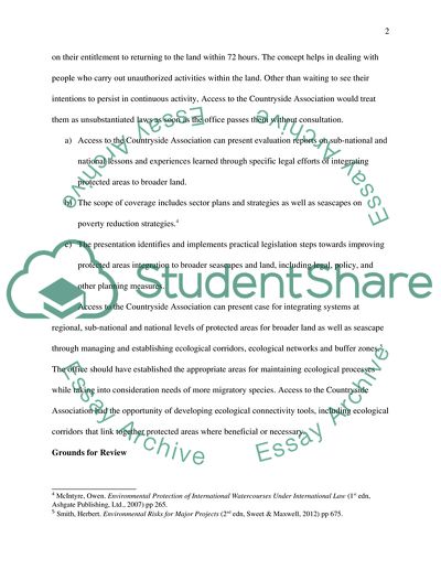 Public Law - Access to the Countryside Association