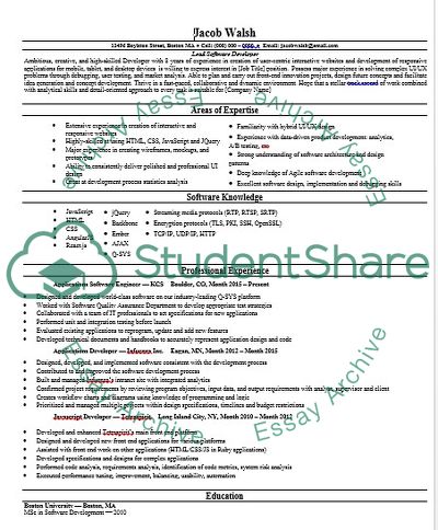 Jacob Walsh - Lead Software Developer