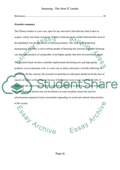 Samsung as a new IT leader