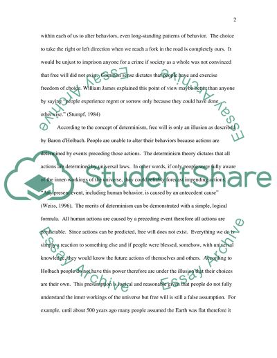 Freedom And Determinism ( its for philosphy class)