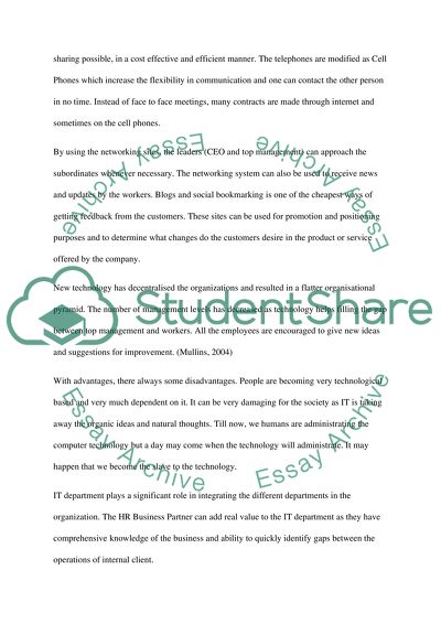 Critically discuss how HR Business Partner can add value to the IT Department