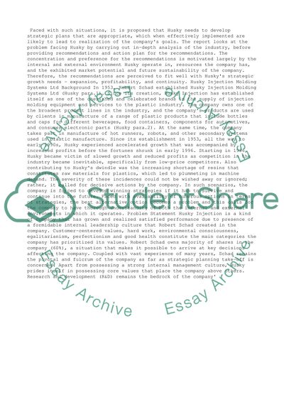 Husky Injection Molding Systems Limited