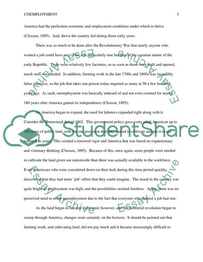 Unemployment in America: Historical Perspective