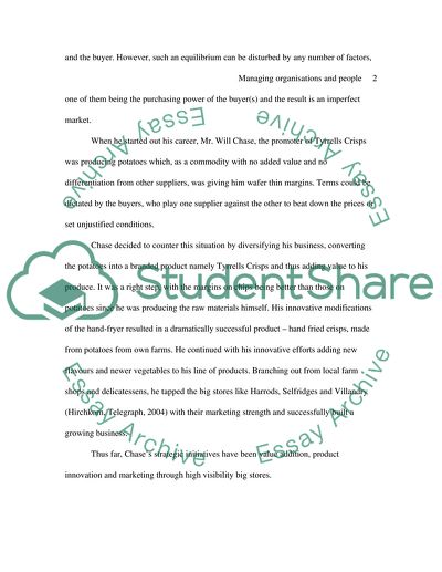 Managing Organizations and People