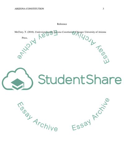 The Arizona Constitution