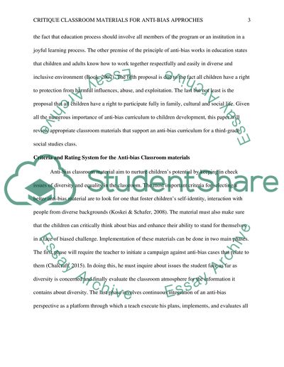 Anti-bias Approaches