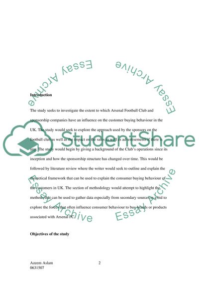 Influence of Sponsorship Companies on Customer Buying Behavior