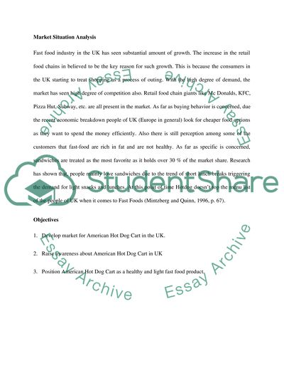 Marketing plan development