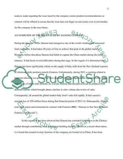 French Multinational Corporation The Danone Group