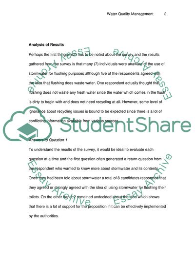 Water Quality Management