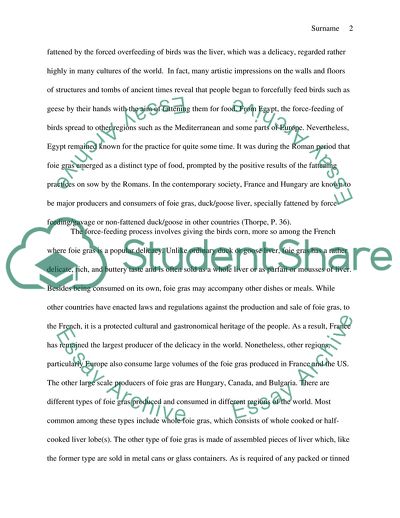 The Anthropology of Foie Gras