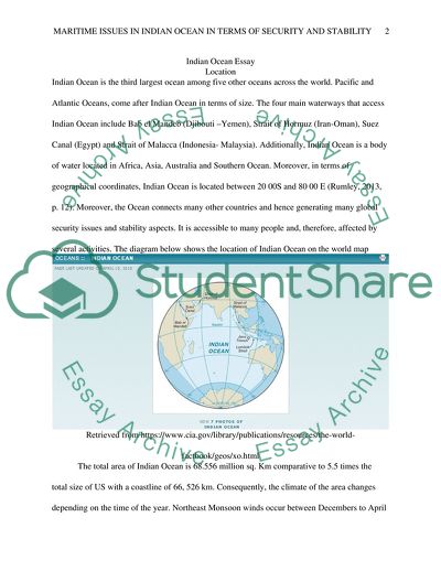 Significance of Maritime Issues in the Indian Ocean in Terms of Security and Stability