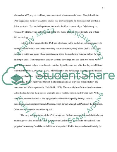 The Social Impact of the iPod