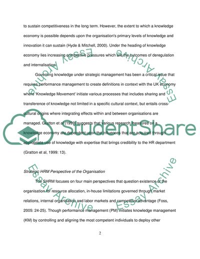 Knowledge Economy in the UK