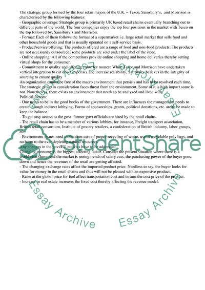 What Do Tesco, Sainsburys, and Morrison Have in Common