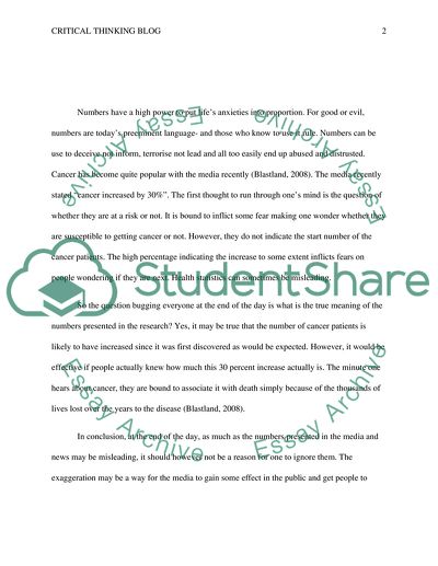 After High School Essay Critical Thinking Blog Essay Example Research Essay Proposal also Thesis Examples In Essays Critical Thinking Blog Essay Example Topics And Well Written Essay On Importance Of Good Health