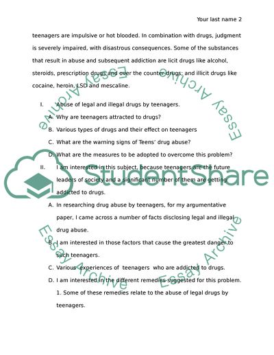 Abuse of Legal and Illegal Drugs by Teenagers