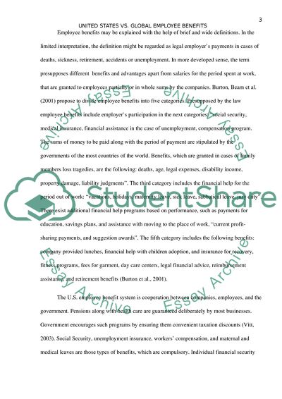 United States vs. Global Employee Benefits