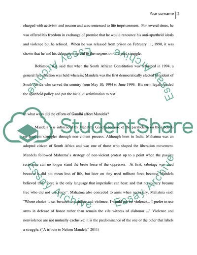 nelson mandela hero essay