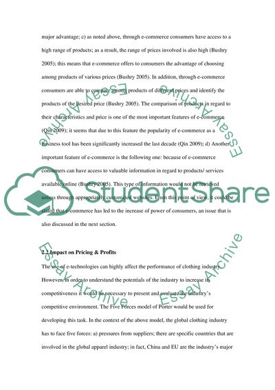 The Impact of Electronic Technologies on Competition