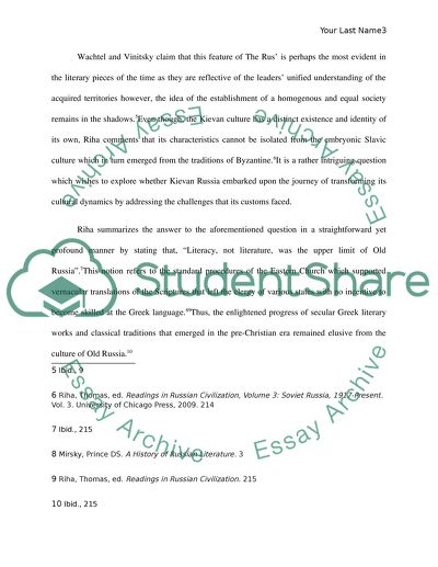 The Culture of Old Russia in Old Chronicles