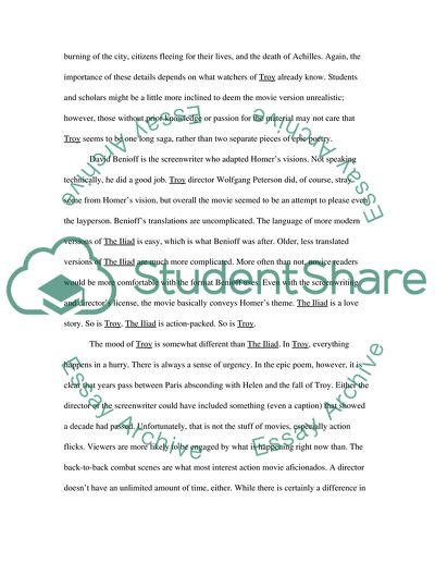 Comparing Troy to The Iliad