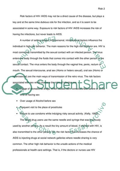 Hiv and Aids - High Risk Groups of Hispanics