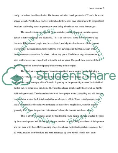 Youth Culture and Net Culture