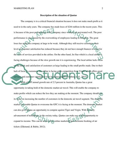 Description of the Situation of Qantas Company