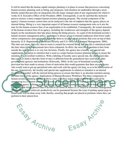 Evaluation of Department of Homeland Security Management