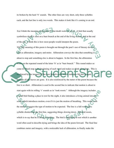 Major Ideas in Poetry