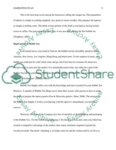 The Competitive Advantage of Bubble Tea