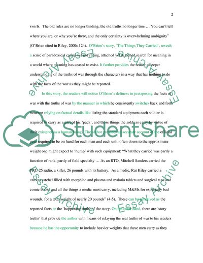 Exploring the Truth through the Things They Carried