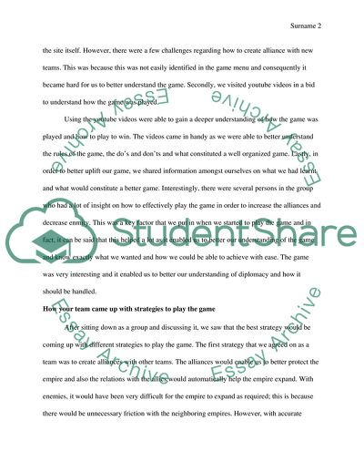 The Game Diplomacy Online